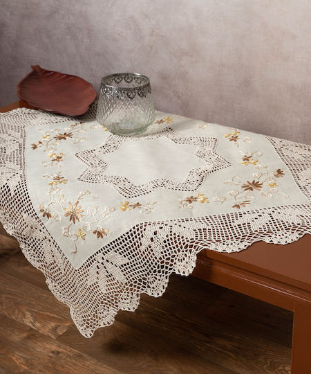 Silk Fashion 313 с Бродерия Бежова 85x85 см
