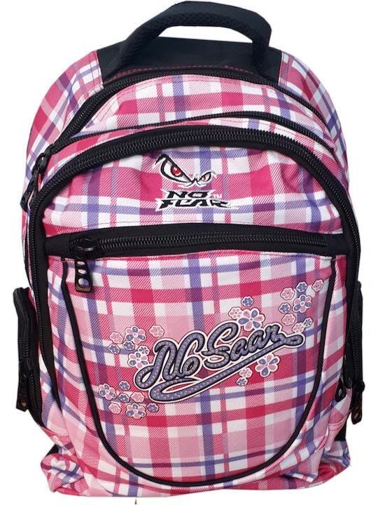 No Fear School Bag Backpack Junior High-High School in Pink color