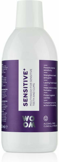Woom Sensitive+ Στοματικό Διάλυμα για Ευαίσθητα Δόντια 500ml