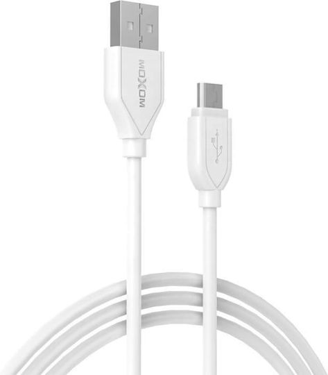 Moxom CC-06 USB 2.0 Cable USB-C Male - USB-A White 1.2m