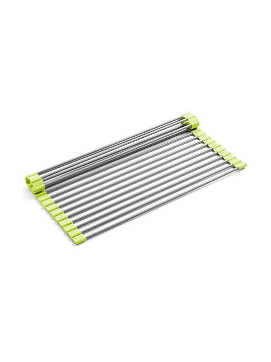 Dry Sink Rack Inox Silver 23.2x47.2cm