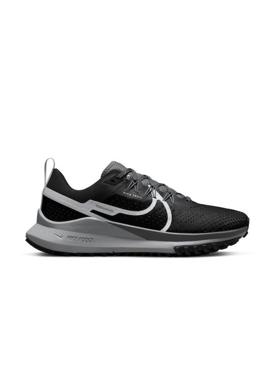 Nike React Pegasus 4 Γυναικεία Αθλητικά Παπούτσια Trail Running Black / Aura / Dark Grey / Wolf Grey