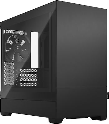 Fractal Design Pop Mini Silent TG Mini Tower Κουτί Υπολογιστή με Πλαϊνό Παράθυρο Black Solid