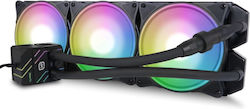 Alphacool Eisbaer Pro Aurora 420 Wasserkühlsysteme AIO CPU mit 3 Lüfterabmessung 140mm und RGB Beleuchtung