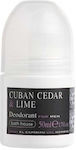 Bath House Cuban Cedar & Lime Αποσμητικό σε Roll-On Χωρίς Αλουμίνιο 50ml