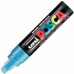 Uni-Ball Posca Marker Permanent 8mm Albastru deschis