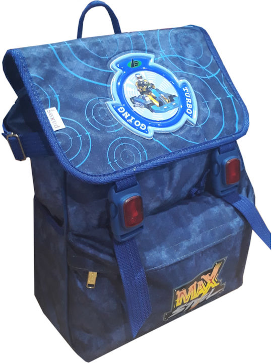 Paxos Max Steel School Bag Backpack Elementary, Elementary in Blue color