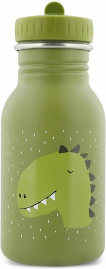 Trixie Dino Детска Бутилка За Вода Неръждаема Стомана Non Spill Зелена 350ml