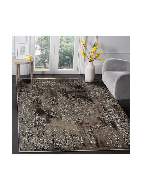 Saray Home Vip Σετ Μοντέρνα Χαλιά Κρεβατοκάμαρας Καφέ G6675BR-SET 3τμχ