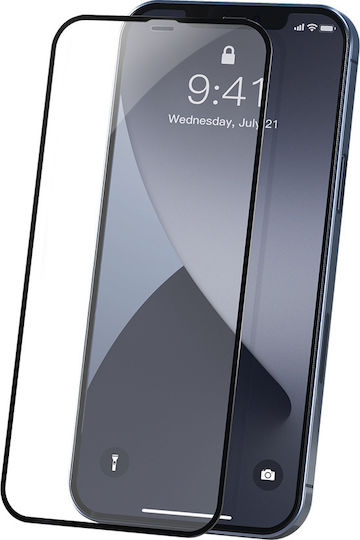 10D Full Face Tempered Glass Μαύρο (iPhone 13 mini)