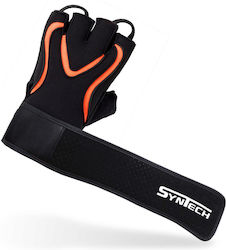 Syntech 8130090 Men's Gym Gloves Orange