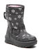 Kinder-Schneestiefeletten mit Klettverschluss Schwarz