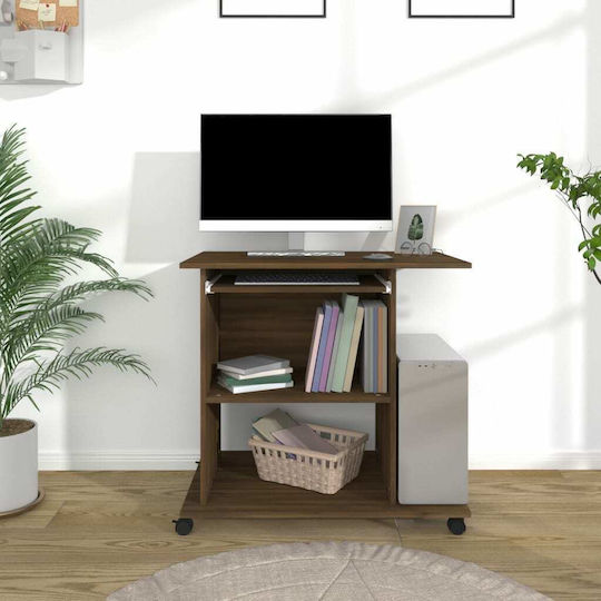 Computer Office Wooden Brown 80x50x75cm