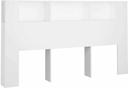 vidaXL Pernă Pentru Tăblie De Pat Din Lemn Alb 180x104.5cm