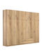 Fünf Türen Kleiderschrank Economy mit Aufsatz Honey 252x60x233cm