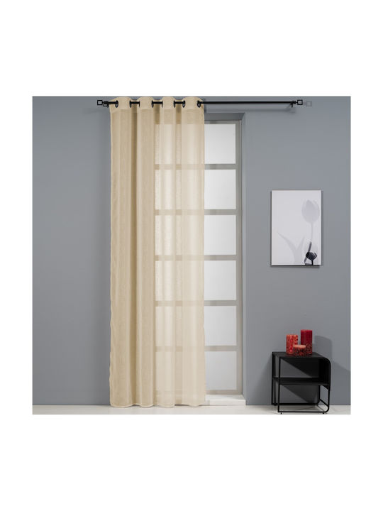 Artisti Italiani Curtain with Grommet Polylinen Beige AI-IR-11873 140x260cm