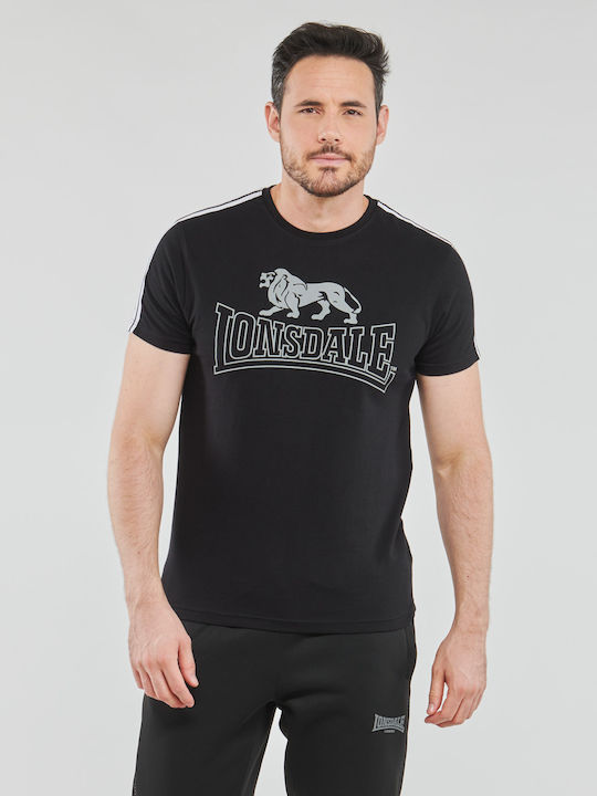 Lonsdale Piershill Men's Short Sleeve T-shirt Black