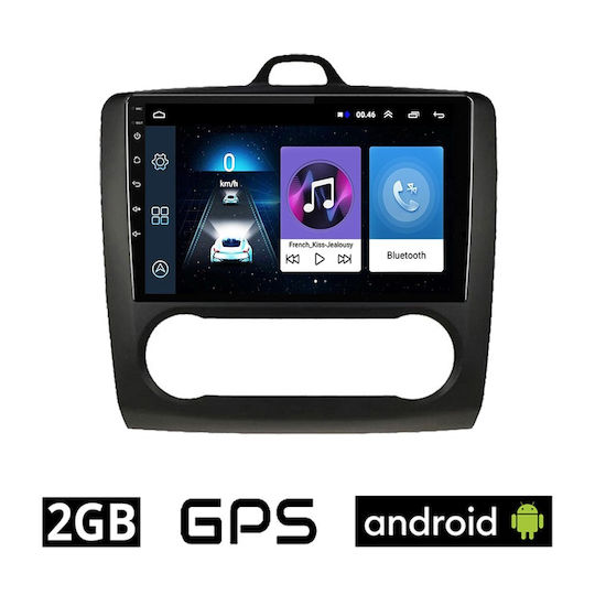 Auto-Audiosystem für Ford Focus 2005 - 2011 (Bluetooth/USB/AUX/WiFi/GPS/Apple-Carplay/Android-Auto) mit Touchscreen 9"