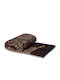 Silk Fashion 6926-S Throws Set 3 pcs Chenille Brown