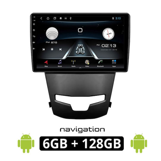 Car Audio System for Opel Combo Daewoo Korando Ssangyong Korando 2014+ (Bluetooth/USB/AUX/WiFi/GPS/Apple-Carplay/Android-Auto) with Touch Screen 9"
