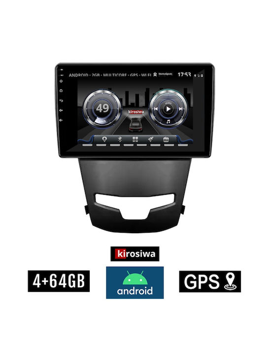 Kirosiwa Car Audio System for Opel Combo Daewoo Korando Ssangyong Korando Korando 2014+ (Bluetooth/USB/WiFi/GPS) with Touch Screen 9"
