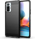 Forcell Carbon Back Cover Silicone Black (Redmi Note 11 / 11S 4G)