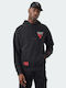 New Era Chicago Bulls Herren Sweatshirt mit Kapuze und Taschen Schwarz