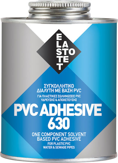 Elastotet PVC Adhesive 630 Κόλλα Πλαστικών Γκρι 500ml