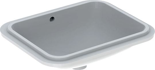 Geberit Variform Unterbauwaschbecken Porzellan 45x44x12.7cm Weiß