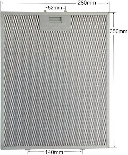 443LG89 Replacement Metal Filter Vent Hood Compatible with Pyramis 28x35cm
