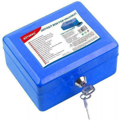 Motarro Cash Box with Lock Blue 87787