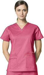 WonderWink Women's Orange Medical Blouse Cotton...