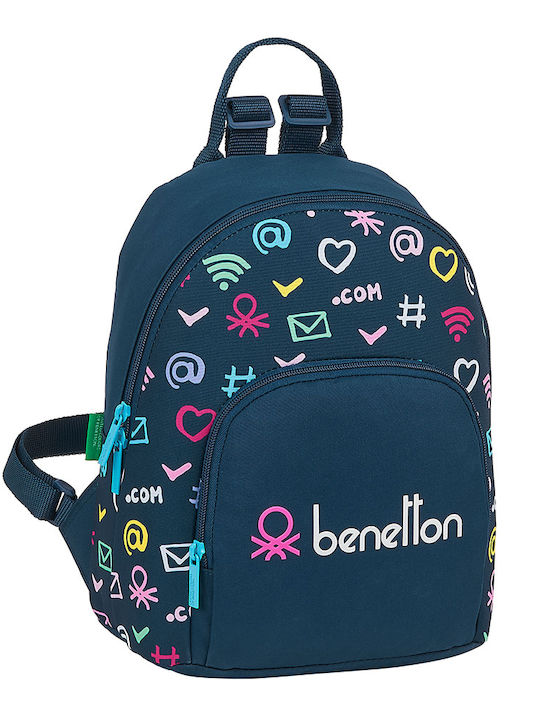 Benetton Schulranzen Rucksack Kindergarten in Blau Farbe