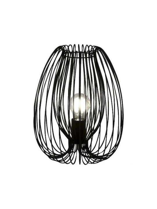 Φωτιστικό Επιτραπέζιο Camp 3677-34-101 1xE27 40W Φ20cm 24cm Black La Mia Luce