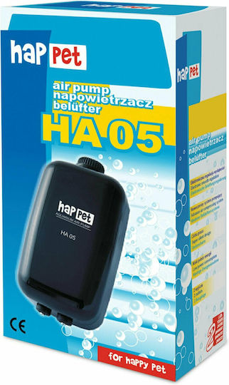 Happet HA-05 Aquarienluftpumpe mit Doppel-Luftauslässen und maximaler Luftstromgeschwindigkeit von 330lt/h