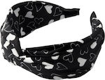 REBEKKA 00153 STEKA WITH HEARTS BLACK