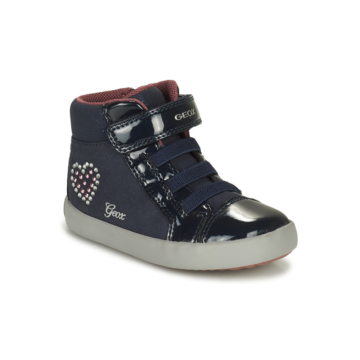 Geox Παιδικά Sneakers High Gisli Ανατομικά για Κορίτσι Γκρι B261MA0AU02C4002 |