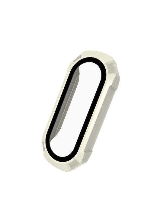 Carcasă de Plastic cu Sticlă Alb de fildeș pentru Xiaomi Mi Band 6, 5, 4, 3 Carcasă de Plastic cu Sticlă Alb de fildeș pentru Xiaomi Mi Band 6, 5, 4, 3