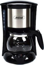 Andowl Qcf323 Καφετιέρα Φίλτρου 600W Black