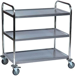 Διανομική Commercial Kitchen Serving Cart H90xW85xD45cm