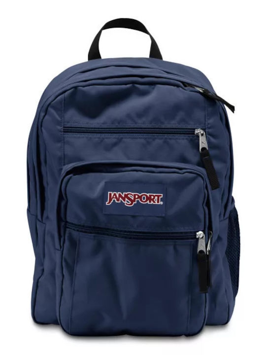 Jansport Big Student School Bag Backpack Junior High-High School Navy 34lt