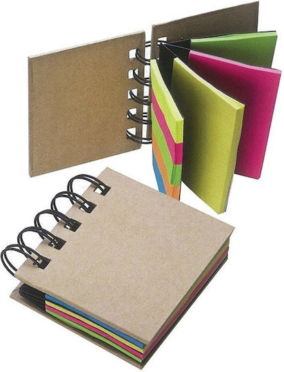 Macma Werbeatrikel Set 6 Notepad Spiral 25 Sheets Beige