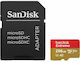 Sandisk Extreme for Mobile Gaming microSDXC 256GB U3 V30 A2 UHS-I mit Adapter