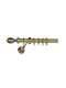 Folding curtain rod N6 1.40m-2.50m Bronze