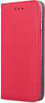 Smart Magnet Buchen Sie Synthetisches Leder Rot (Redmi Note 11 / 11S 4G)