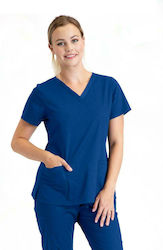 Barco BE001 Women's Blue Medical Blouse Cotton and Polyester