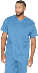 Barco BE002 Men's Light Blue Medical Blouse Cot...