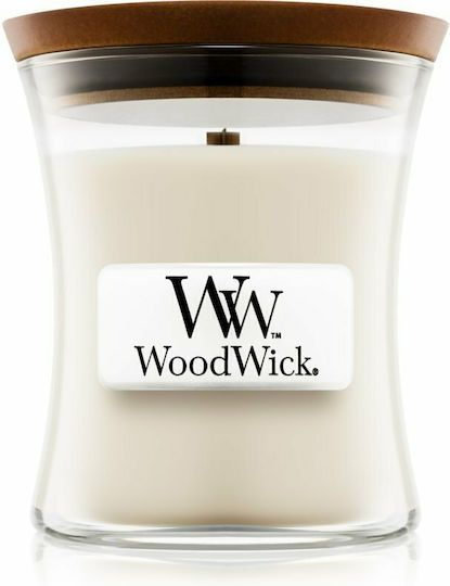 WoodWick Aromatisch Insel Kokosnuss in Gefäß Weiß WoodWick Aromatisch Insel Kokosnuss in Gefäß Weiß