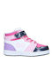 Anna Παιδικά Sneakers High με Σκρατς Ροζ