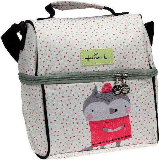 Hallmark Raccoon 22 Σχολικό Ισοθερμικό Τσαντάκι Φαγητού Ώμου 6.2lt Γκρι 19x15.5x21εκ.